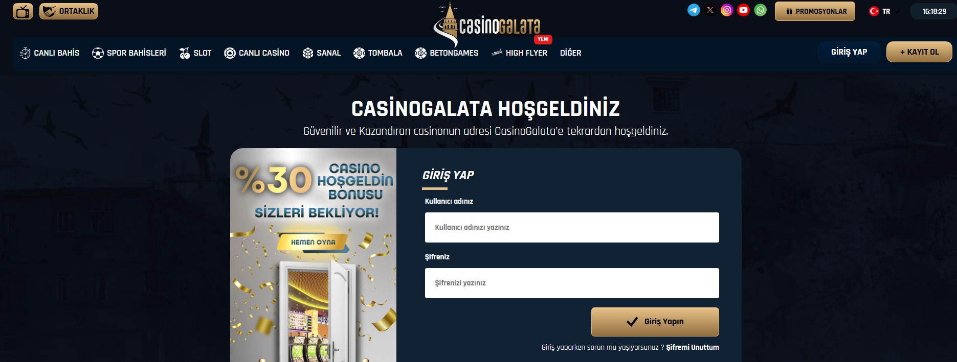 Casinogalata Giriş Sayfası